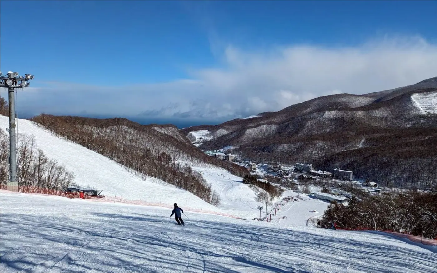 朝里川滑雪場示意