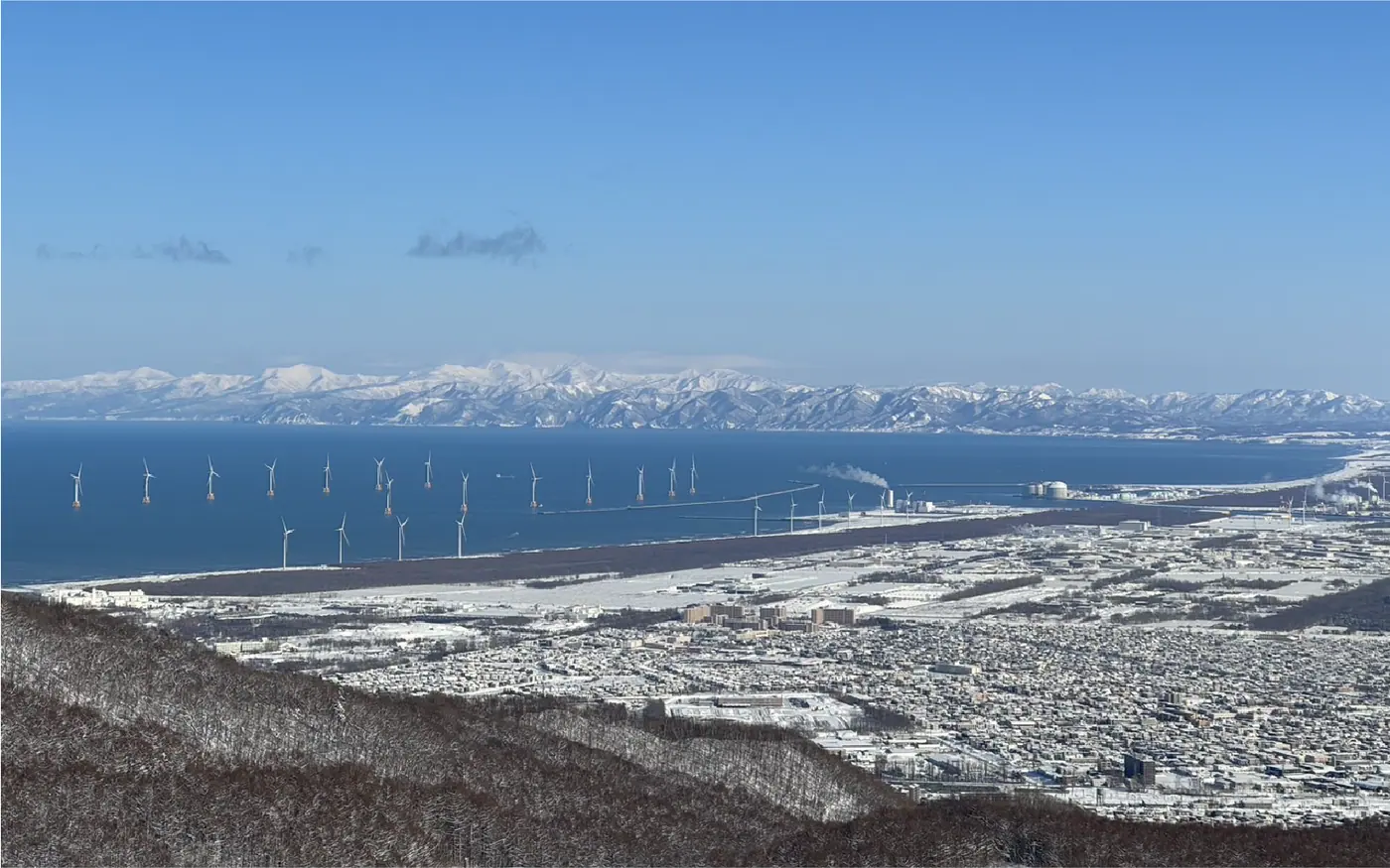 手稻滑雪場雪景